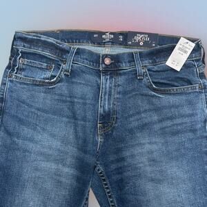 HOLLISTER Men’s 33 x 30 EPIC FLEX SKINNY Blue Jeans
